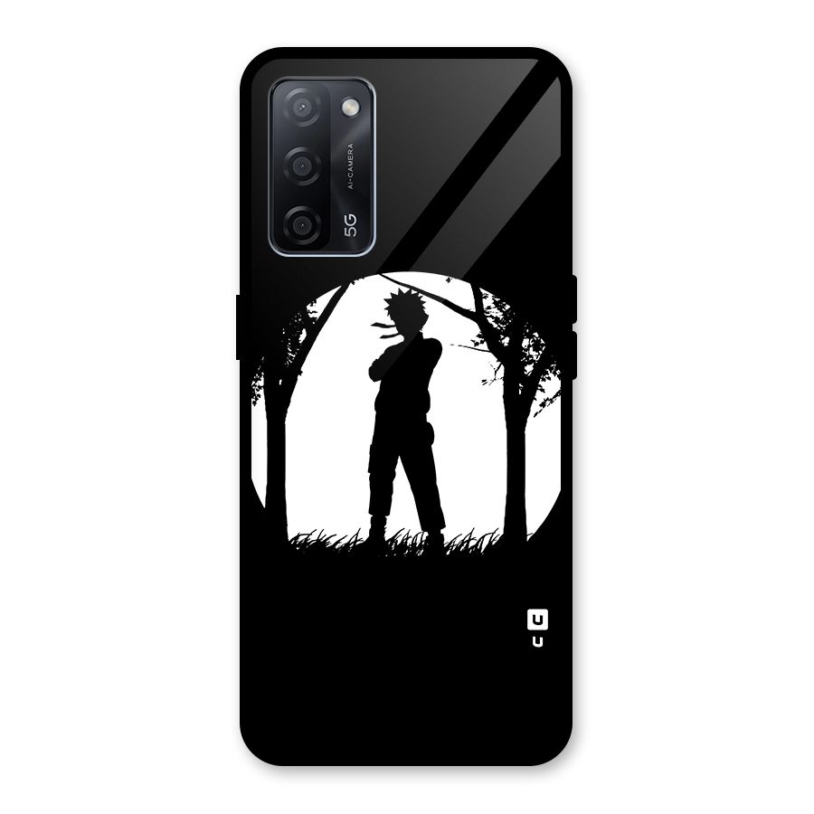 Naruto Silhouette Glass Back Case for Oppo A53s 5G
