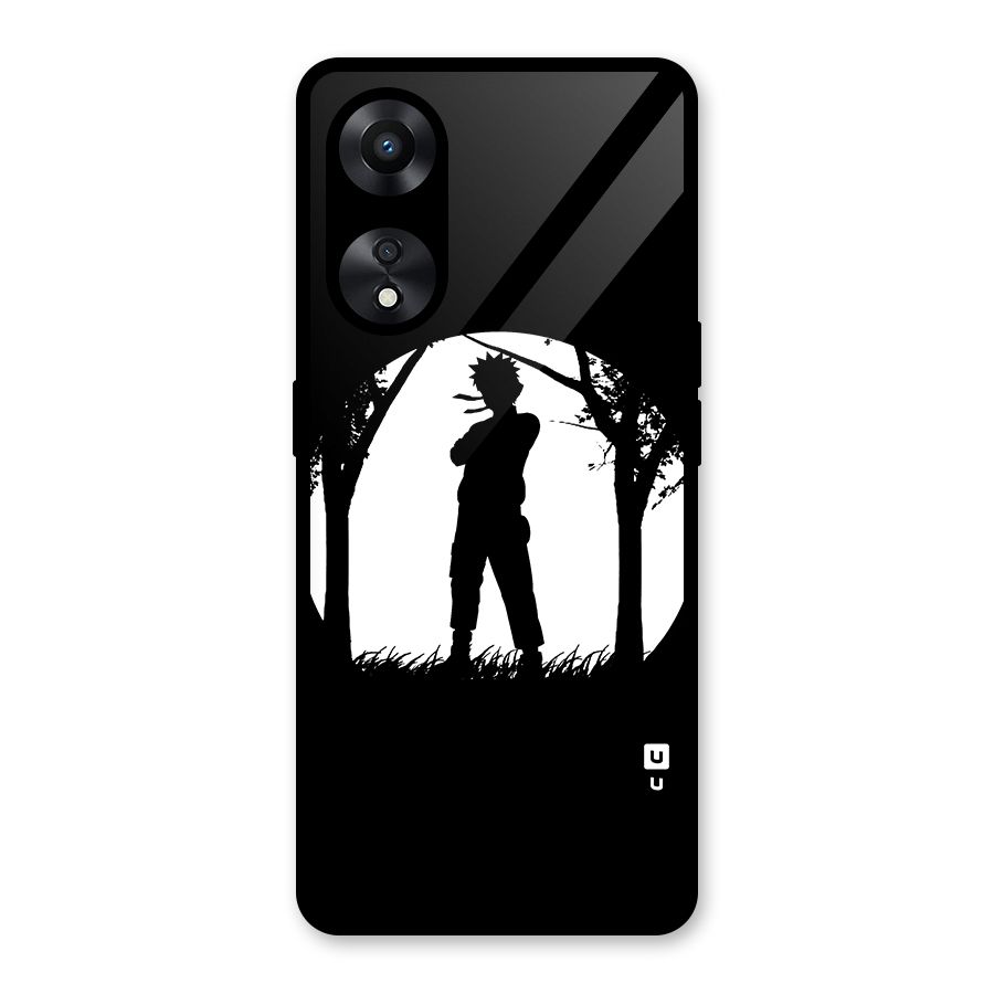 Naruto Silhouette Glass Back Case for Oppo A78