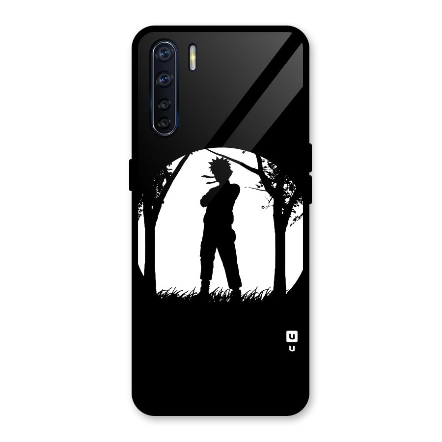 Naruto Silhouette Glass Back Case for Oppo F15