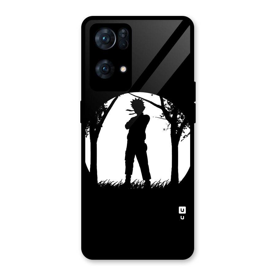 Naruto Silhouette Glass Back Case for Oppo Reno7 Pro 5G
