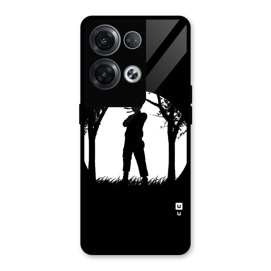 Naruto Silhouette Glass Back Case for Oppo Reno8 Pro 5G