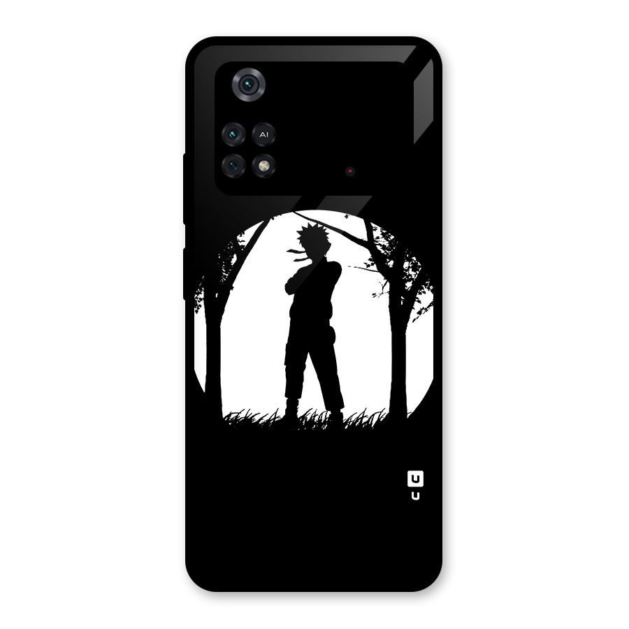Naruto Silhouette Glass Back Case for Poco M4 Pro 4G