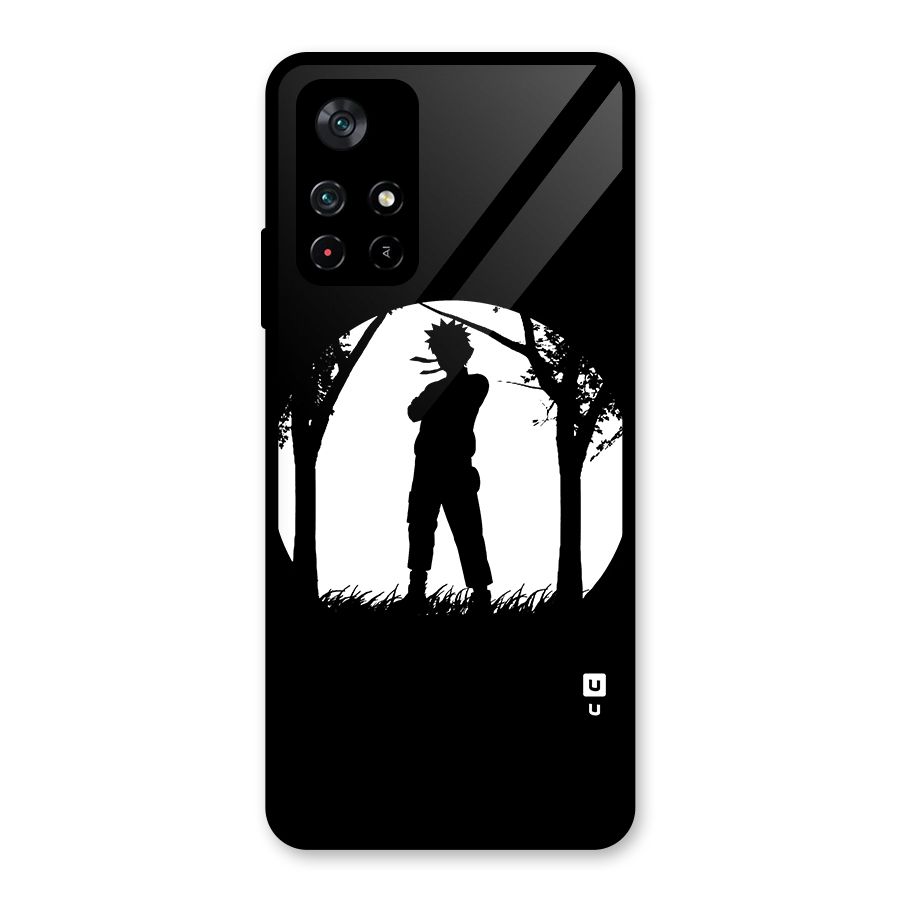 Naruto Silhouette Glass Back Case for Poco M4 Pro 5G