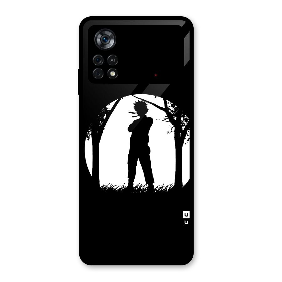 Naruto Silhouette Glass Back Case for Poco X4 Pro 5G