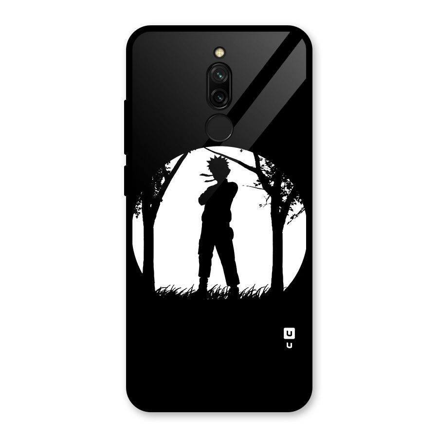 Naruto Silhouette Glass Back Case for Redmi 8