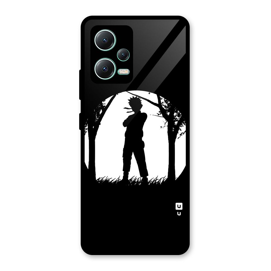 Naruto Silhouette Glass Back Case for Redmi Note 12 5G
