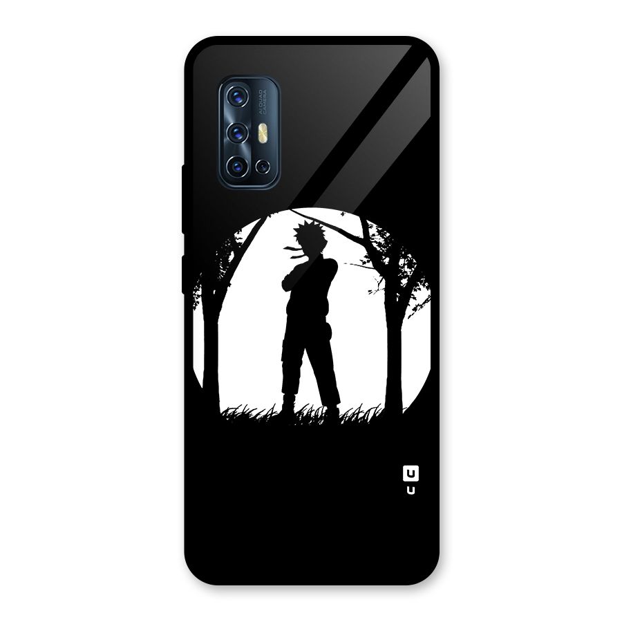 Naruto Silhouette Glass Back Case for Vivo V17