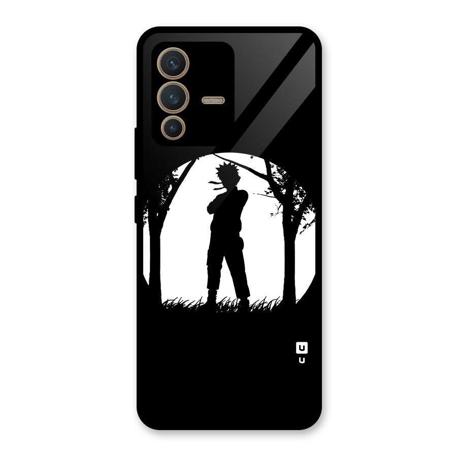 Naruto Silhouette Glass Back Case for Vivo V23 5G