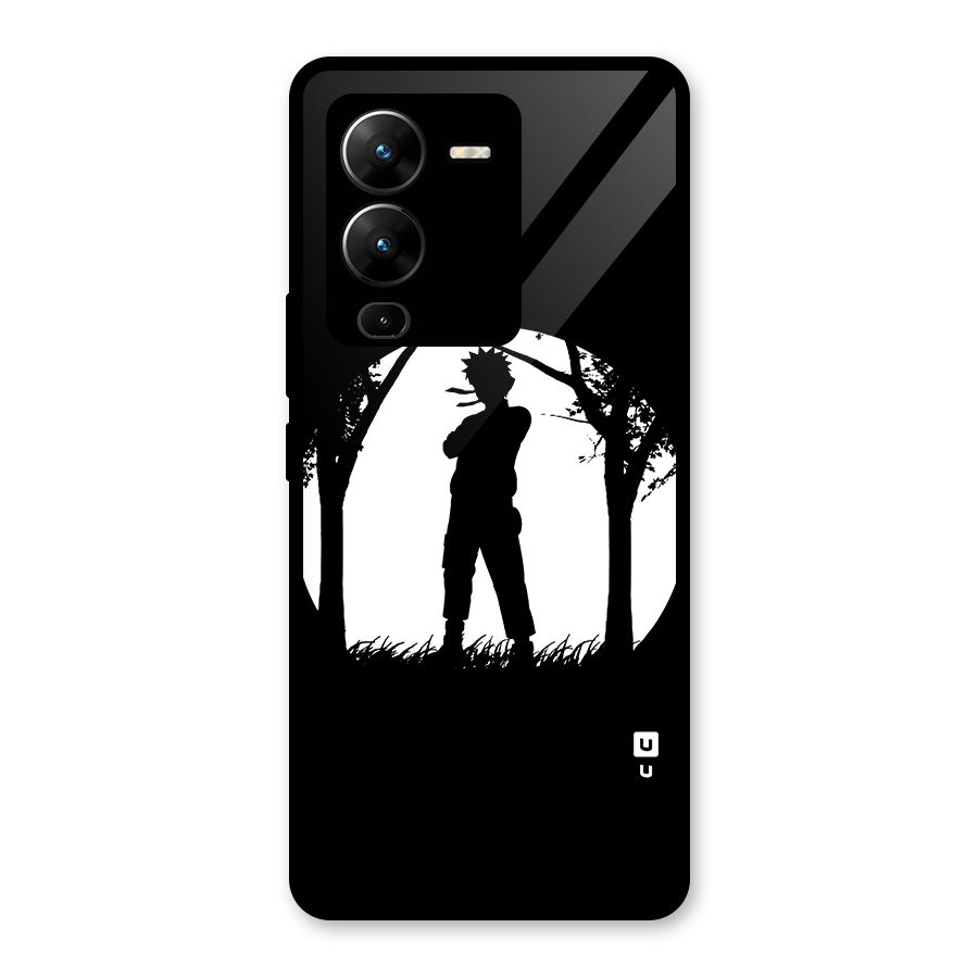 Naruto Silhouette Glass Back Case for Vivo V25 Pro