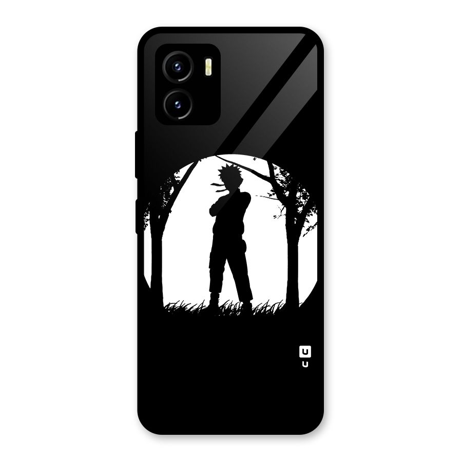 Naruto Silhouette Glass Back Case for Vivo Y15s