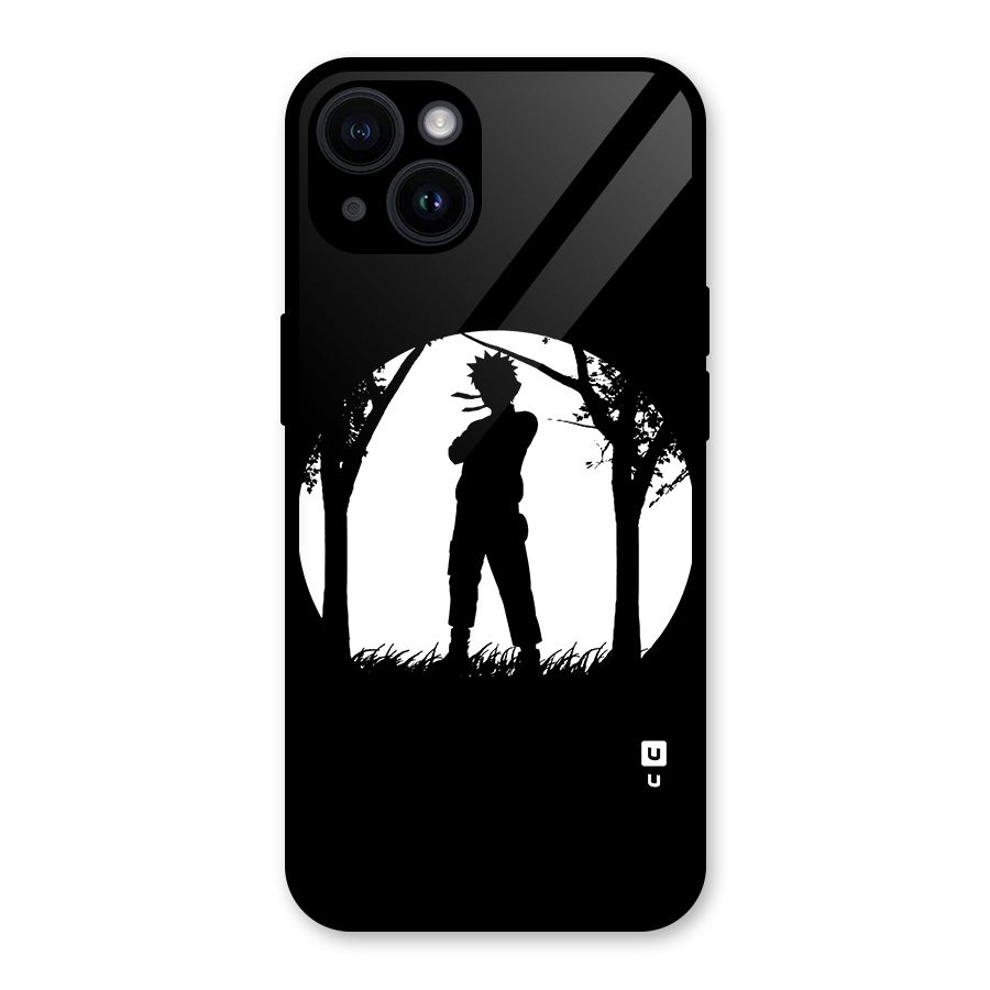 Naruto Silhouette Glass Back Case for iPhone 14