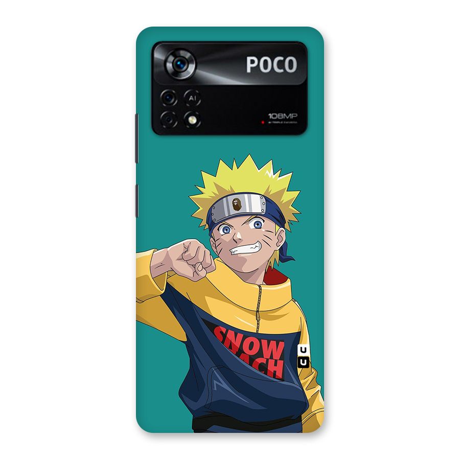 Naruto Snow Beach Art Back Case for Poco X4 Pro 5G