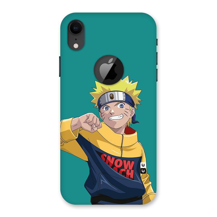 Naruto Snow Beach Art Back Case for iPhone XR Logo Cut