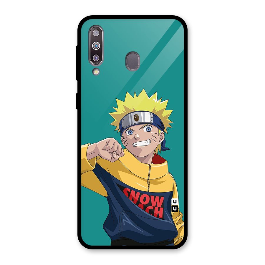 Naruto Snow Beach Art Glass Back Case for Galaxy M30