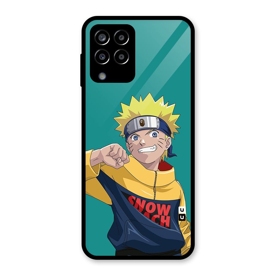 Naruto Snow Beach Art Glass Back Case for Galaxy M33