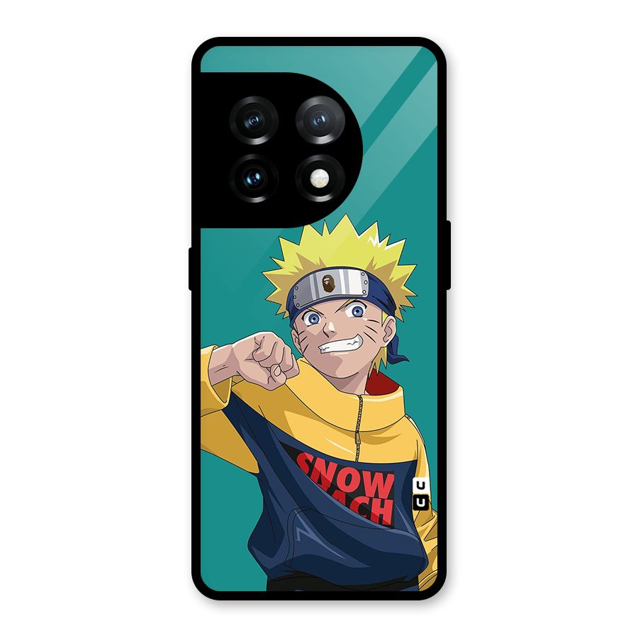 Naruto Snow Beach Art Glass Back Case for OnePlus 11