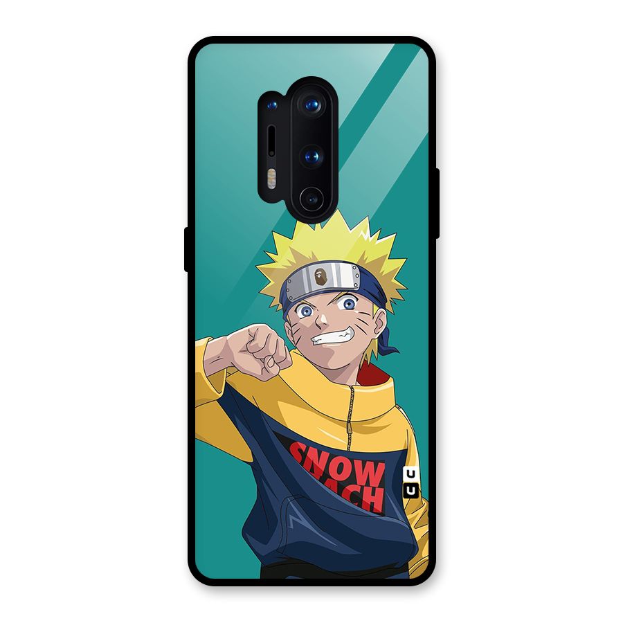 Naruto Snow Beach Art Glass Back Case for OnePlus 8 Pro