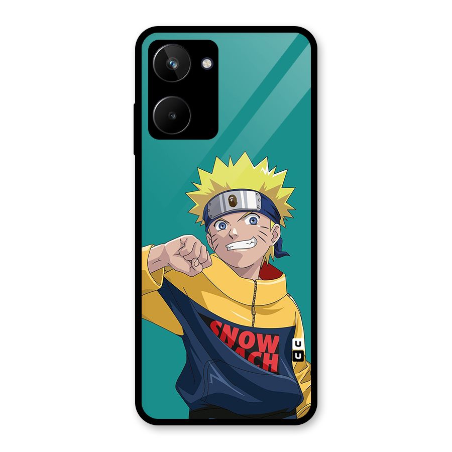 Naruto Snow Beach Art Glass Back Case for Realme 10