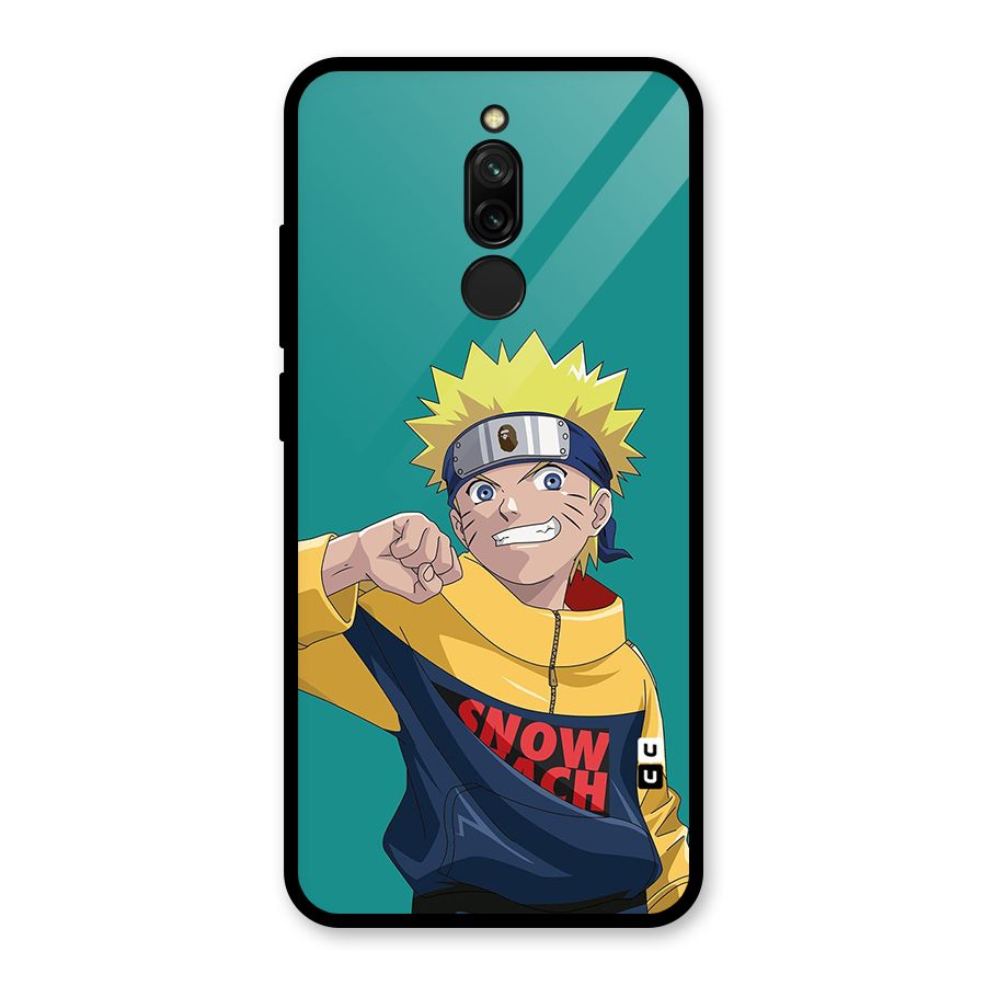 Naruto Snow Beach Art Glass Back Case for Redmi 8