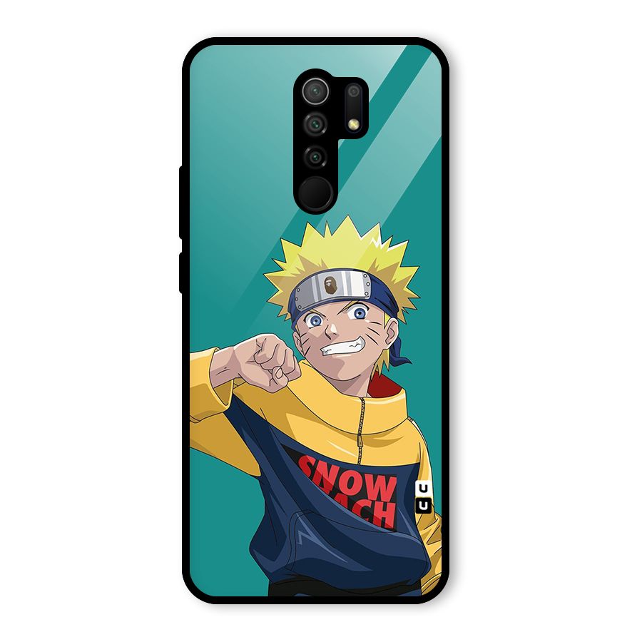 Naruto Snow Beach Art Glass Back Case for Redmi 9 Prime