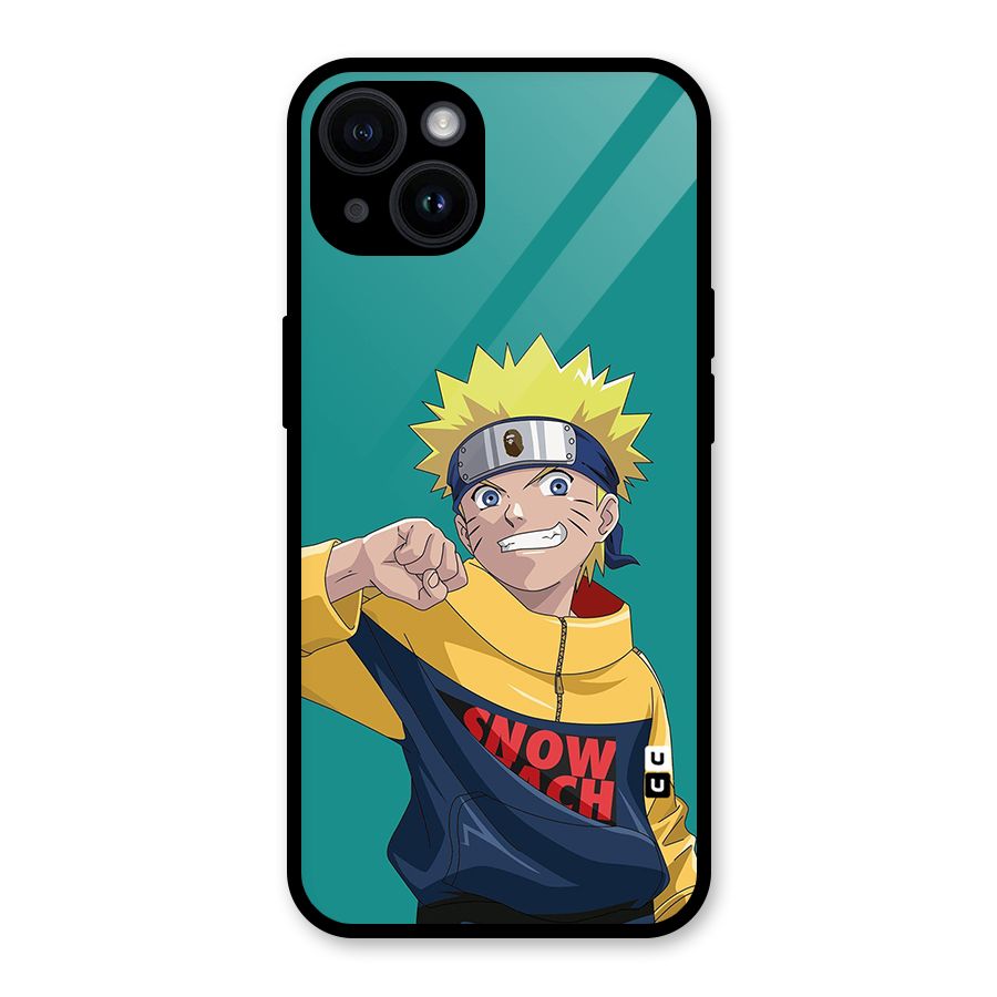 Naruto Snow Beach Art Glass Back Case for iPhone 14