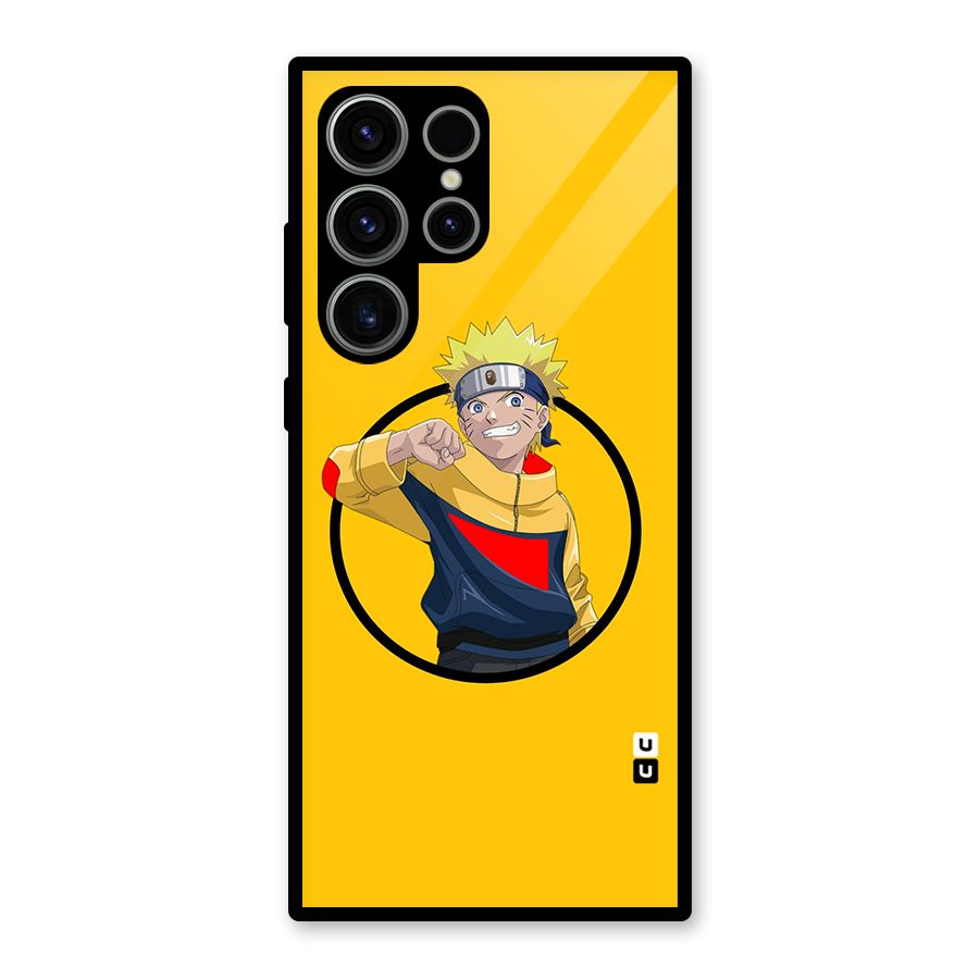 Naruto Sports Art Glass Back Case for Galaxy S23 Ultra