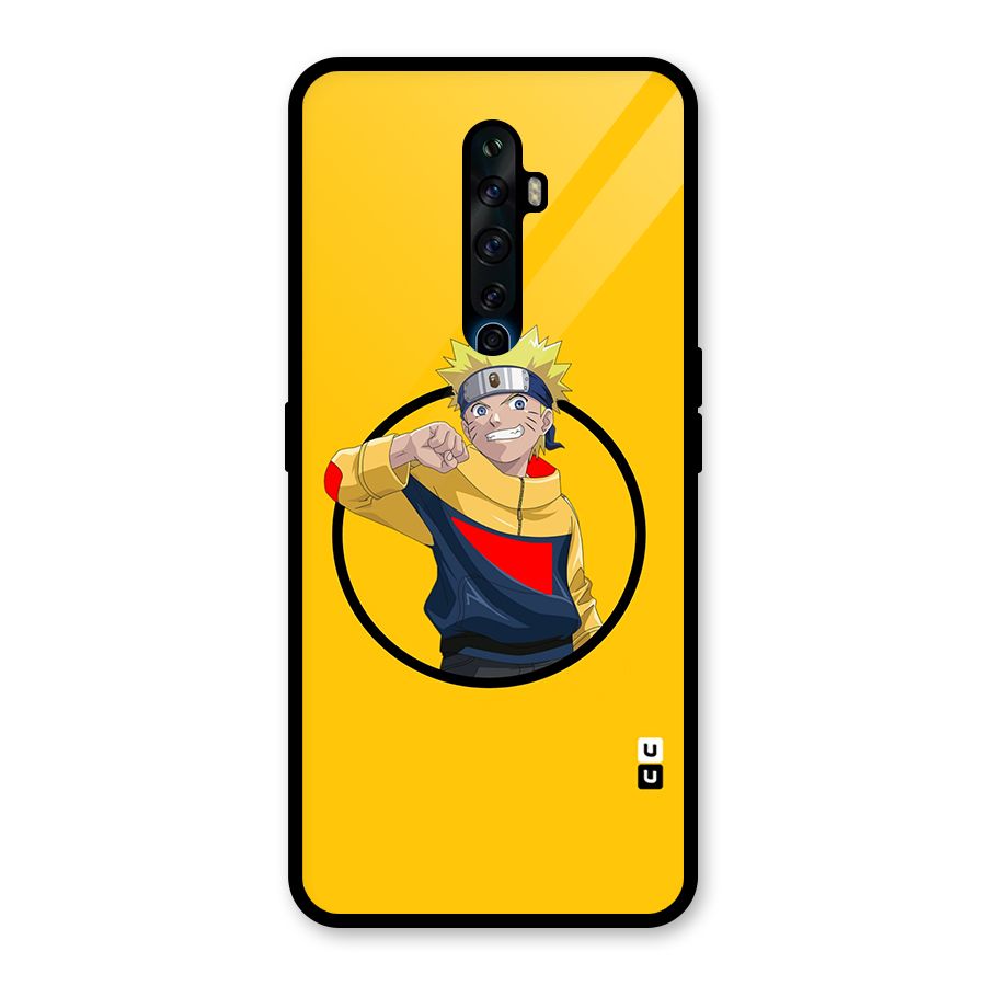 Naruto Sports Art Glass Back Case for Oppo Reno2 F