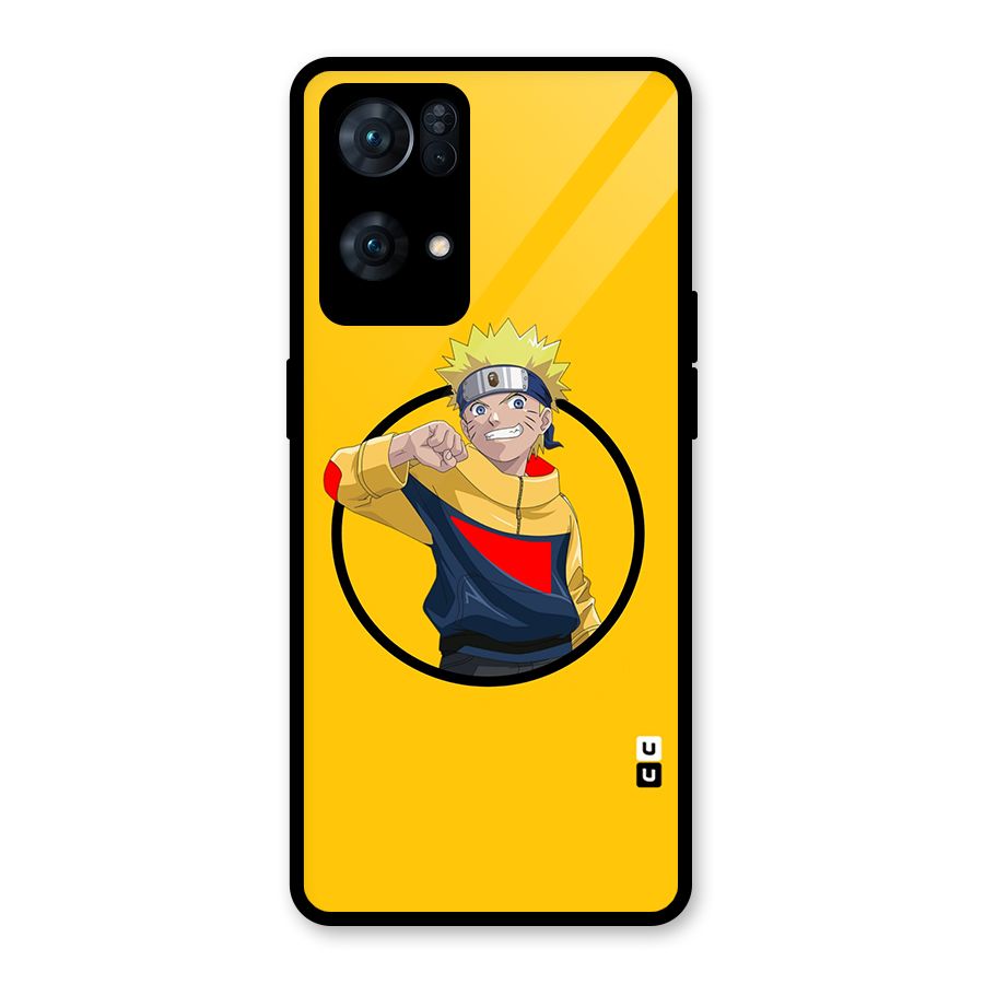 Naruto Sports Art Glass Back Case for Oppo Reno7 Pro 5G