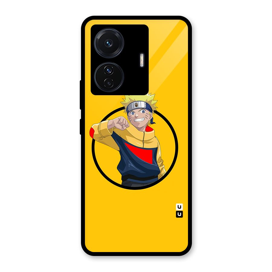 Naruto Sports Art Glass Back Case for Vivo T1 Pro