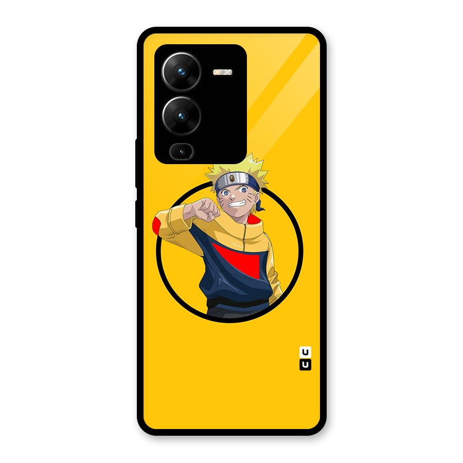 Naruto Sports Art Glass Back Case for Vivo V25 Pro