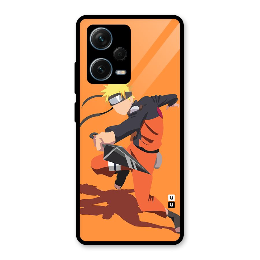 Naruto Ultimate Ninja Storm Glass Back Case for Redmi Note 12 Pro Plus 5G
