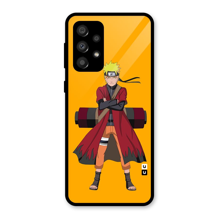 Naruto Uzumaki Art Glass Back Case for Galaxy A32
