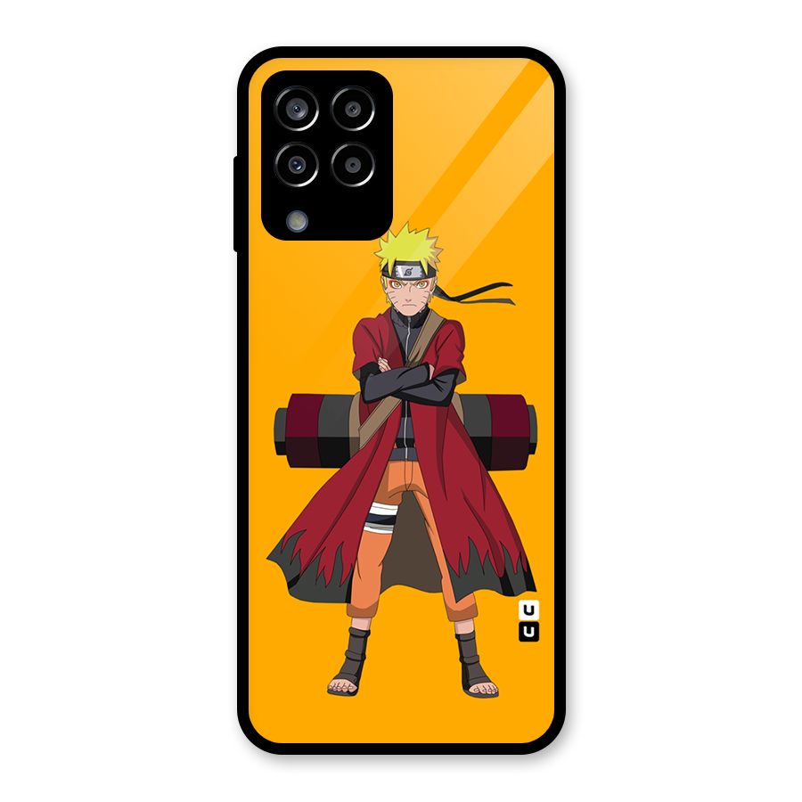Naruto Uzumaki Art Glass Back Case for Galaxy M33