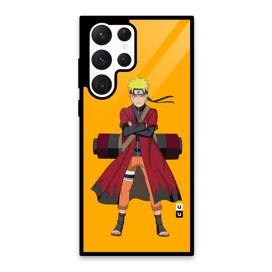 Naruto Uzumaki Art Glass Back Case for Galaxy S22 Ultra 5G