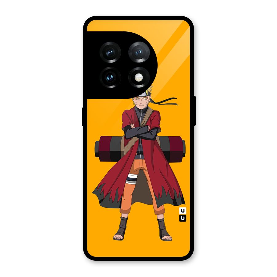 Naruto Uzumaki Art Glass Back Case for OnePlus 11