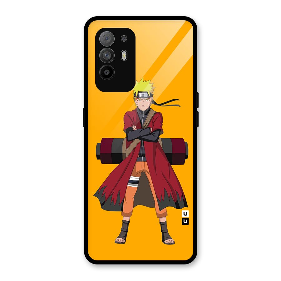 Naruto Uzumaki Art Glass Back Case for Oppo F19 Pro Plus 5G