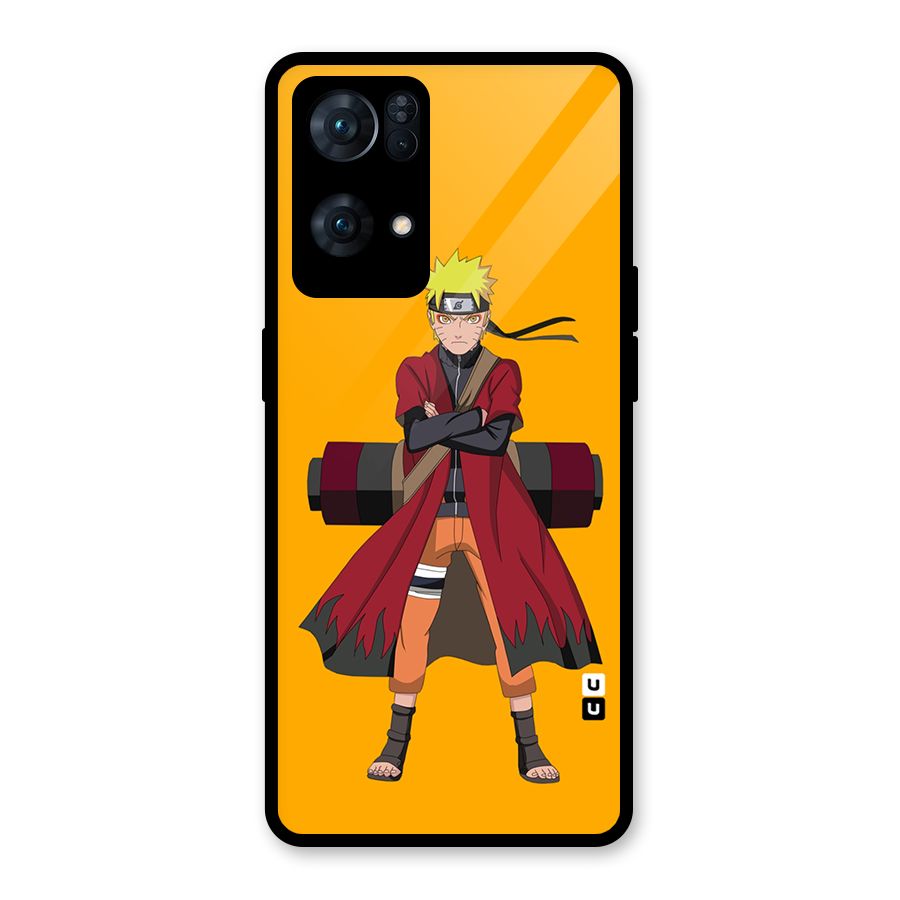Naruto Uzumaki Art Glass Back Case for Oppo Reno7 Pro 5G