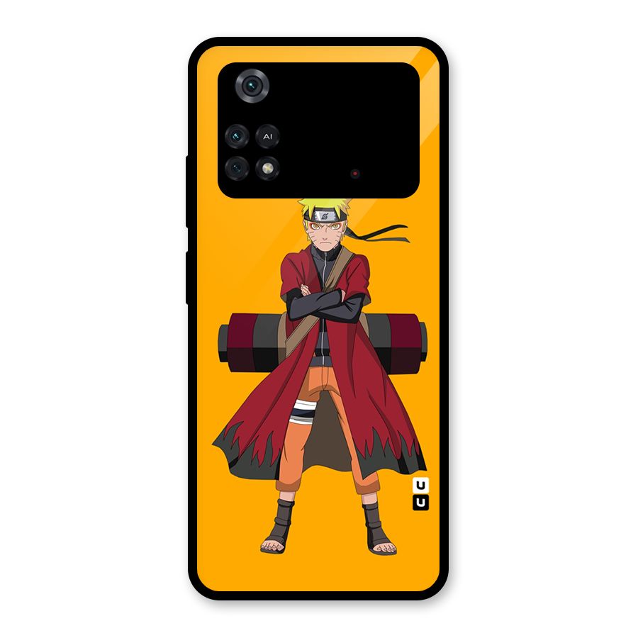 Naruto Uzumaki Art Glass Back Case for Poco M4 Pro 4G