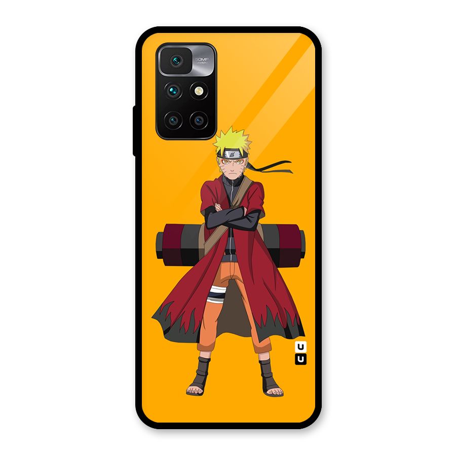 Naruto Uzumaki Art Glass Back Case for Redmi 10 Prime
