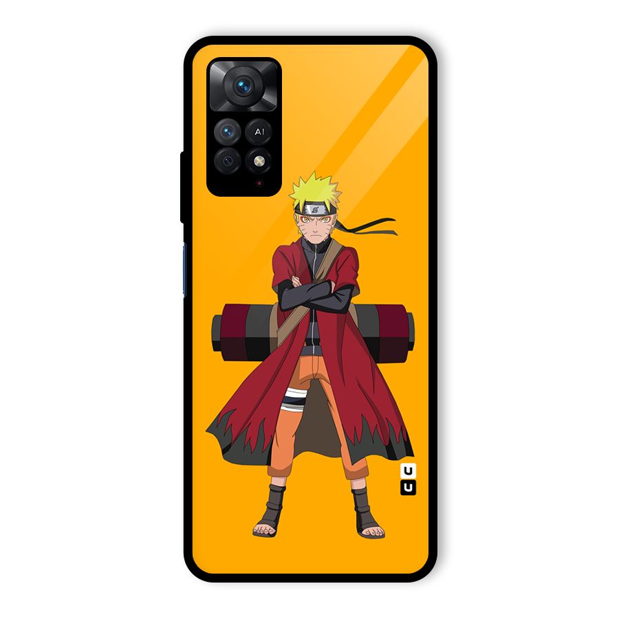 Naruto Uzumaki Art Glass Back Case for Redmi Note 11 Pro