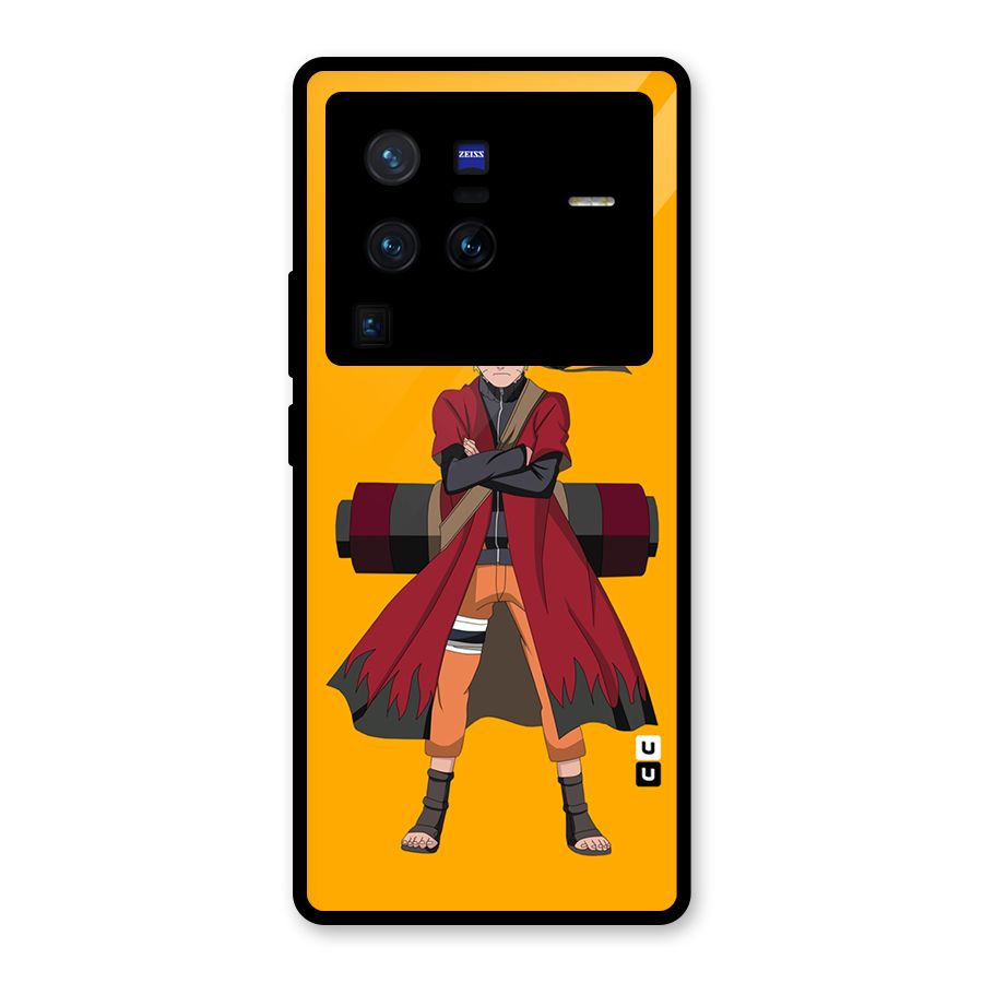 Naruto Uzumaki Art Glass Back Case for Vivo X80 Pro