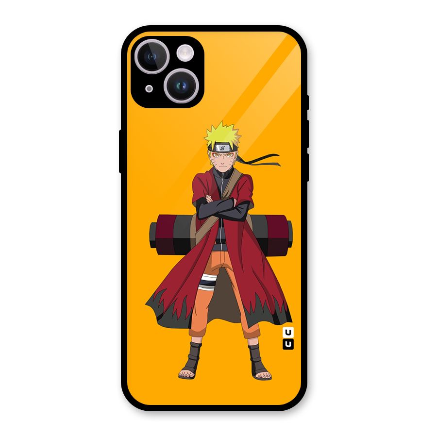 Naruto Uzumaki Art Glass Back Case for iPhone 14 Plus