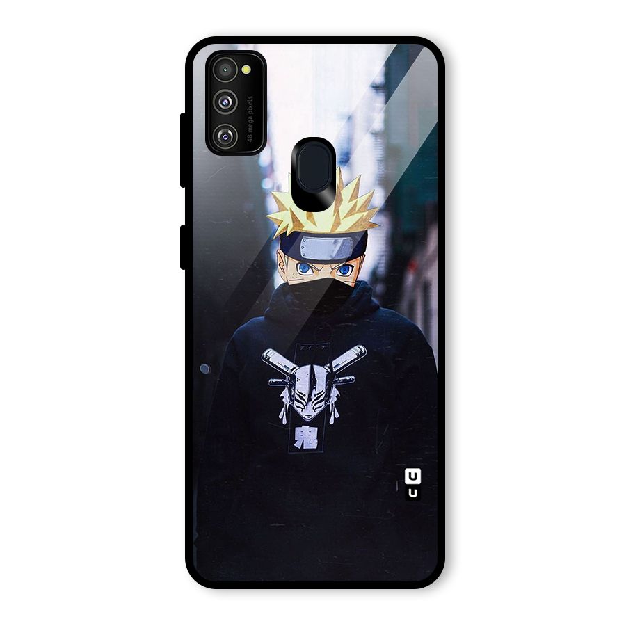 Naruto Uzumaki Cool Anime Glass Back Case for Galaxy M30s