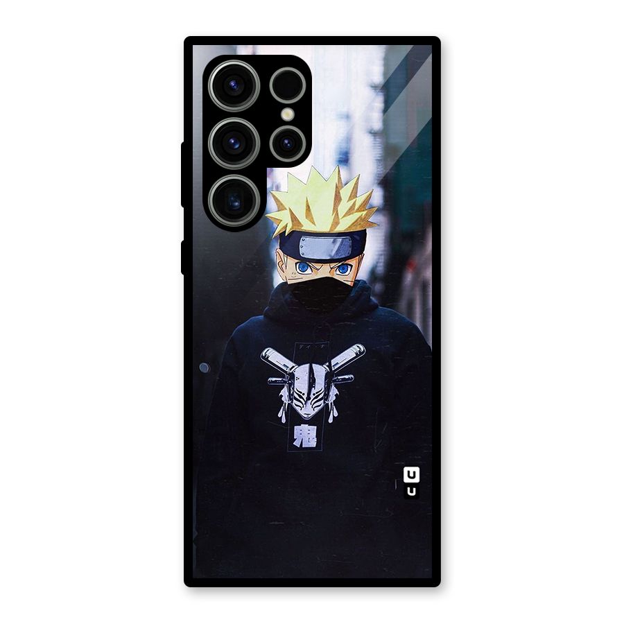 Naruto Uzumaki Cool Anime Glass Back Case for Galaxy S23 Ultra