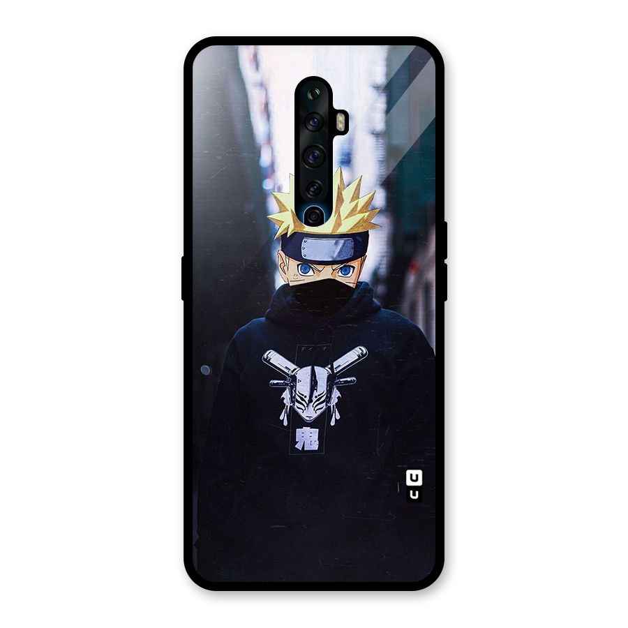 Naruto Uzumaki Cool Anime Glass Back Case for Oppo Reno2 F