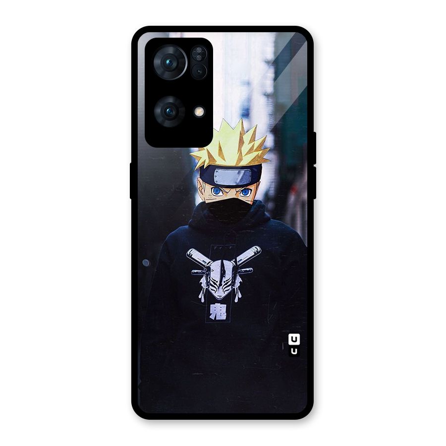 Naruto Uzumaki Cool Anime Glass Back Case for Oppo Reno7 Pro 5G