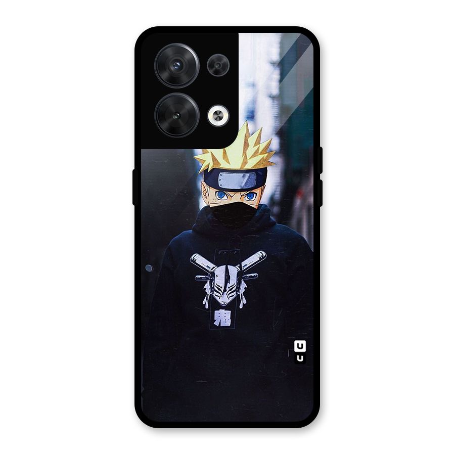 Naruto Uzumaki Cool Anime Glass Back Case for Oppo Reno8 5G