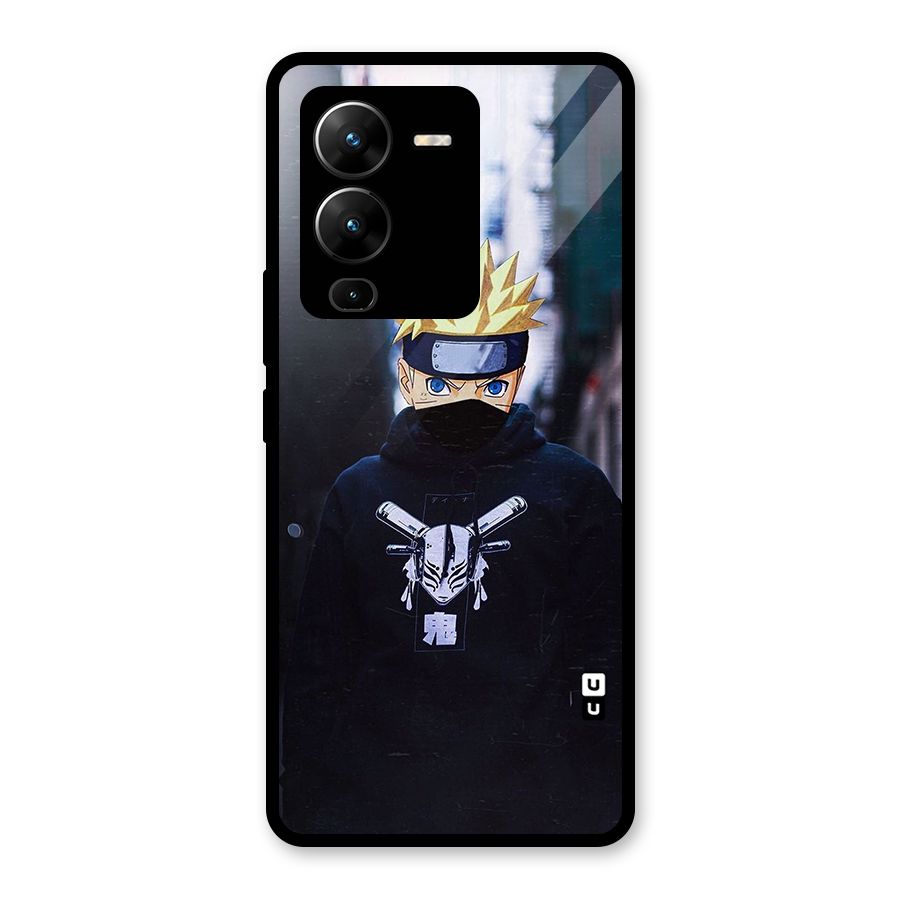 Naruto Uzumaki Cool Anime Glass Back Case for Vivo V25 Pro