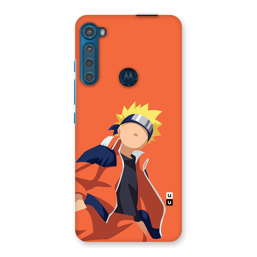 Naruto Uzumaki Minimalist Back Case for Motorola One Fusion Plus
