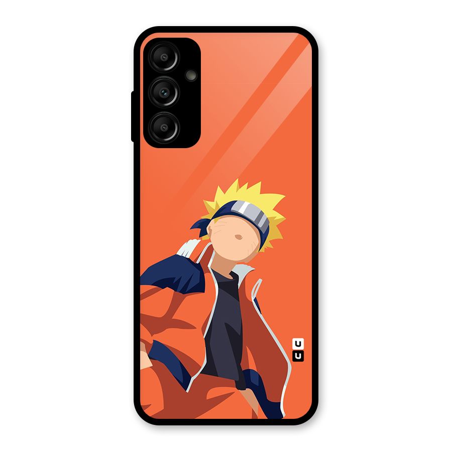 Naruto Uzumaki Minimalist Glass Back Case for Galaxy A14 5G